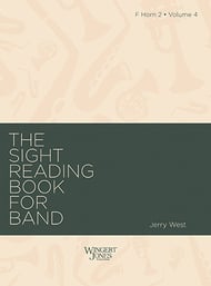 The Sight-Reading Book for Band, Vol. 4 F Horn 2 band method book cover